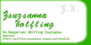 zsuzsanna wolfling business card